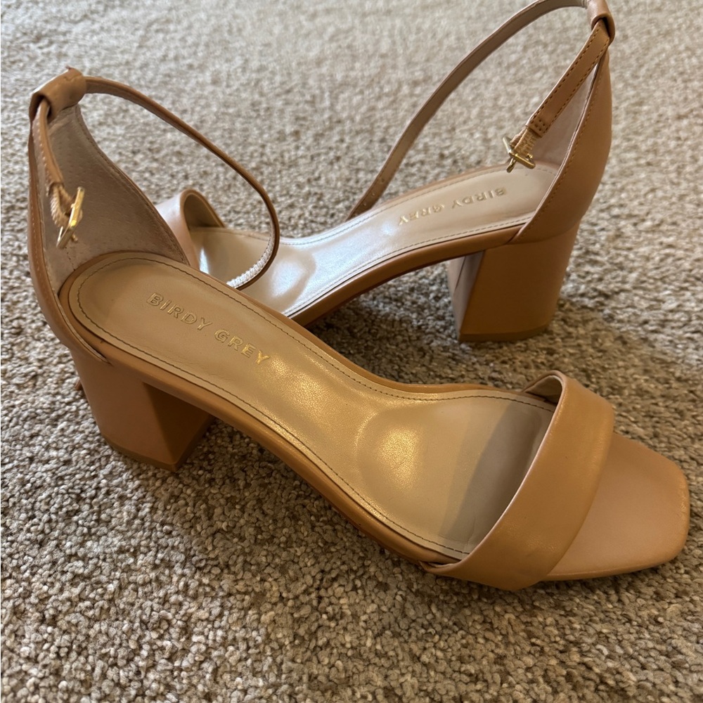 Tan Women's Heeled Sandals